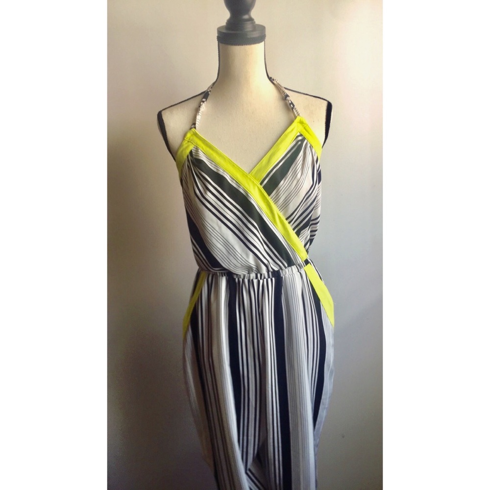 New! Bebe Halter Jumper Romper Medium